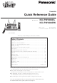 Panasonic KX-PW608DL Quick Reference Manual