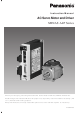 Panasonic MINAS A4P Series Instruction Manual
