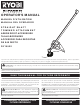 Ryobi RY15522 Operator's Manual