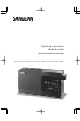 Sangean RS-332 Operating Instructions Manual
