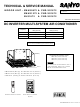 Sanyo XMHS1272 Technical & Service Manual