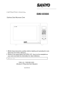 Sanyo EMS-8500S Instruction Manual