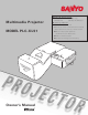 Sanyo PJLINK PLC-XL51 Owner's Manual