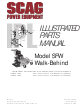 Scag Power Equipment WALK BEHIND SFW36-16BV Illustrated Parts Manual