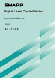 Sharp AL-1340 Operation Manual