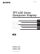 Sony CPD-L133 Operating Instructions Manual