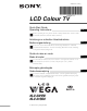 Sony WEGA KLV-21SR2 Operating Instructions Manual