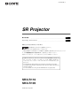 Sony SRX- R110 Operating Instructions Manual