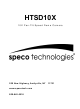Speco 10X PAN-TILT HTSD10X User Manual