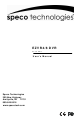 Speco EZVR4/8 User Manual