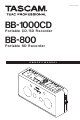 Tascam BB-800 Owner's Manual