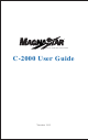 Teledyne MagnaStar C-2000 User Manual
