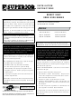 Superior SSDV-3328 Installation Instructions Manual