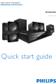 Philips HTS3531/55 Quick Start Manual