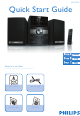 Philips MCM305/12 Quick Start Manual