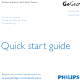 Philips SA3CNT16K/12 Quick Start Manual