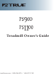 True Fitness PS1100 Owner's Manual