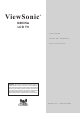 ViewSonic LCD TV VS11769-2M User Manual