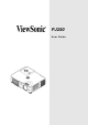 ViewSonic Projector PJ250 User Manual