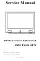 Vizio GV42L HDTV Service Manual