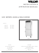 Vulcan-Hart VCH5, VCH8, VCH16, VCH88, ML-126339, ML-126340, ML-126341, ML-126342 Installation & Operation Manual