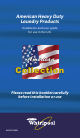 Whirlpool AMERICAN HEAVY DUTY LAUNDRY PRODUCTS W10131548B Installation And User Manual
