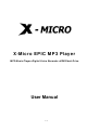 X-Micro XMP3II-128 User Manual