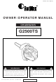 RedMax G2500TS Owner's/Operator's Manual