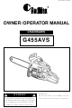RedMax G455AVS Owner's/Operator's Manual