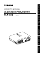 Toshiba TLP-S10U Owner's Manual