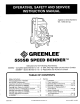 Greenlee 555SB Operator's Safety And Service Manual