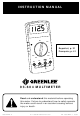 Greenlee 93-604 Instruction Manual