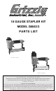 Grizzly G6042 Parts List