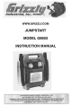Grizzly G8603 Instruction Manual