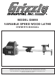 Grizzly G8690 Owner's Manual