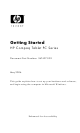 HP Compaq NC4400 Getting Started Manual