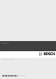 Bosch HBC86P753B Instruction Manual