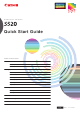 Canon S520 - S 520 Color Inkjet Printer Quick Start Manual