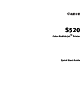 Canon S520 - S 520 Color Inkjet Printer Quick Start Manual
