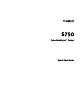 Canon S750 - S 750 Color Inkjet Printer Quick Start Manual