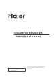 Haier 21FA1 Owner's Manual