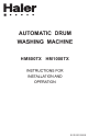 Haier HM1000TX Instructions For Installation And Operation Manual