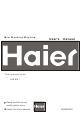Haier HWM21 User Manual