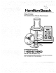 Hamilton Beach 702R Use & Care Manual