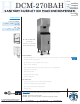 Hoshizaki DCM-270BAH Specifications