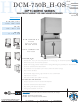 Hoshizaki DCM-750BAH-OS Dimensions