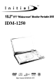 Initial IDM-1250 User Manual