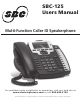 SBC SBC-125 User Manual
