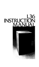 JBL L36 Instruction Manual