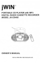 jWIN JX-CD492 Owner's Manual